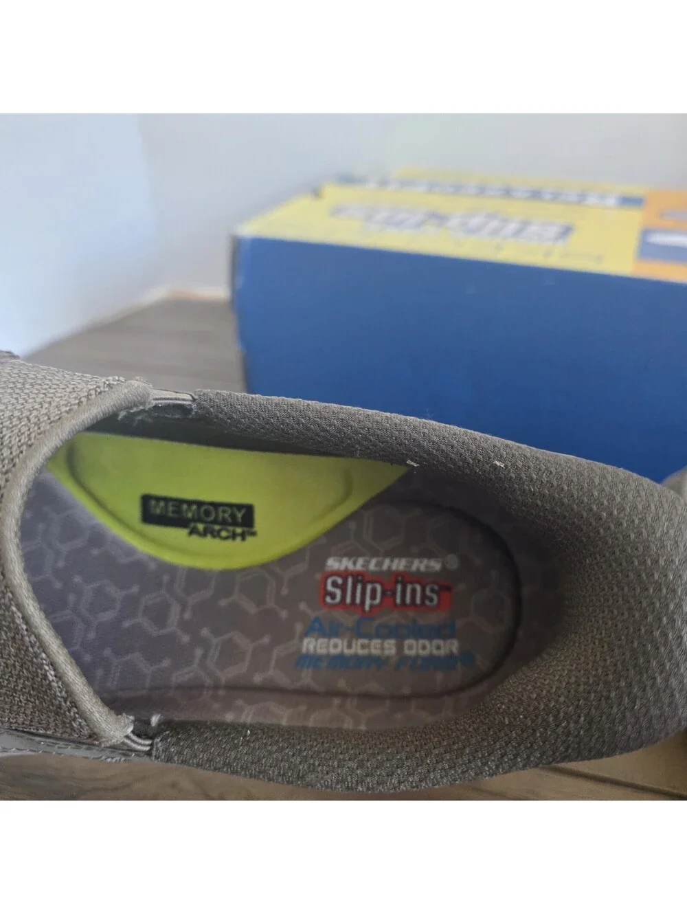 Skechers Hands Free Slip-Ins Gray Casual Loafers Men's 9.5
